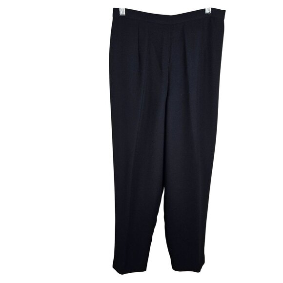 Maggy London Sheer Black Long Buttoned Duster Silk Jacket and Pants Size 10 Pet - Picture 9 of 13